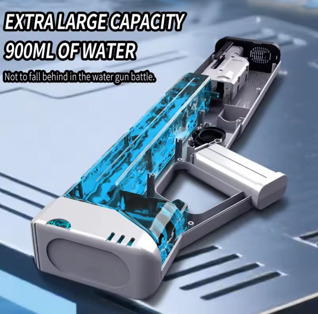 Water Leopard Fully Automatic Electric Water Gun Toy – Rechargeable Full Body Waterproof Electric Water Blaster with One-Click Water Absorption, 10M Long Range, High Pressure Spray, Lithium Battery, Beach & Pool Outdoor Toy for Kids, Teens & Adults - Image 5